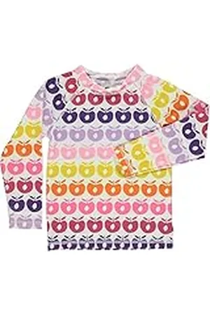 Småfolk Rash Guard skjorta för flickor, , 4-5 år