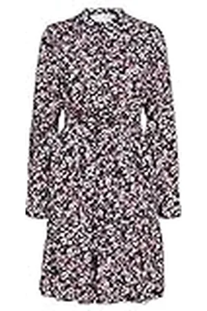 SELECTED Damer Slfmivi Ls Short AOP Dress B Noos klänning, , 42