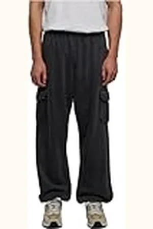 Urban classics Acid tvättade cargo-sweatpants för män, , S