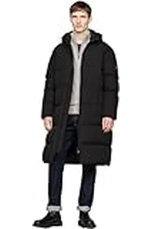 Tommy Hilfiger Herr DOWN PARKA MW0MW37368, pufferrock, svart, S, , S
