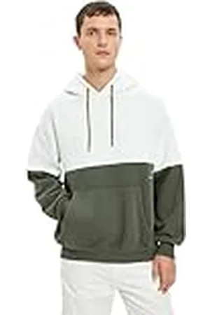Koton Herr huva långärmad ficka detalj tryckt färg block sweatshirt, , S