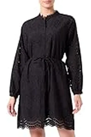 SELECTED Dam Slftatiana Ls Short Embr Dress Noos blusklänning, , 34