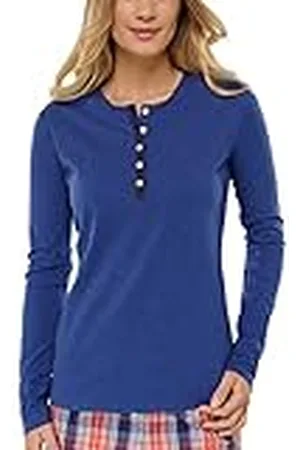 Schiesser Uncover by Dampyjamas överdel henley l/sleeves