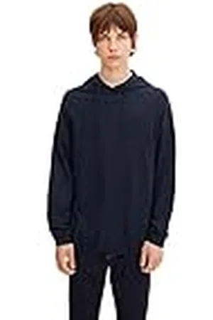 TOM TAILOR Herr Stickad huvtröja 1032314, , S