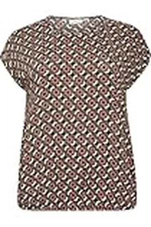 Kaffe Plus-size damblus kortärmad vanlig passform rund hals, , 44/Stor