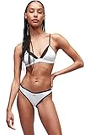 Karl Lagerfeld Dam Karl Signature Satin Brazilian Briefs, , XS