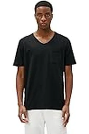 Koton Män basic T-shirt V-ringad ficka detaljerad kortärmad, , M