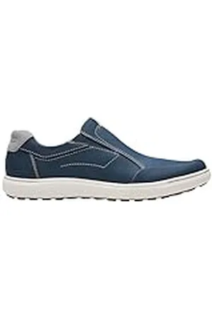 Clarks Herr Mapstone Step Loafer Flat, Navy Nubuck, 10,5 UK, , 45 EU