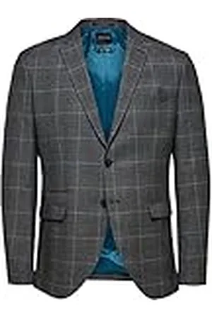 SELECTED Herr SLHSLIM-MYLOGAN GRY BRW CHK BLZ B NOOS blazer