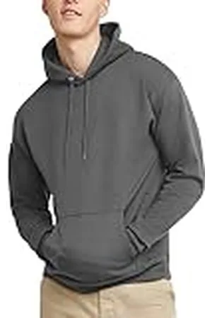Hanes EcoSmart huvtröja för män i fleece, , XXL