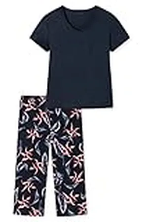 Schiesser Damen Schlafanzug Set 3/4 lang kurz Baumwolle Modal - Nightwear