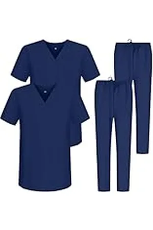 MISEMIYA Lot Sanitaires Bz-2-6801-6802 Pack 2 st unisex sanitetsuniformer, , XS vuxen, Marinblå, XS