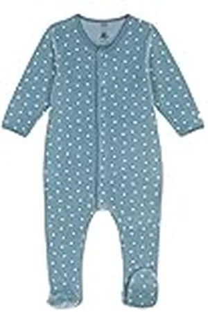 Petit Bateau Unisex baby tryckt pyjamas av sammet för spädbarn, , 0-3 månader