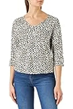 Part Two RiekesPW TS Regular fit 3/4 ärm T-shirt, neutral leo tryck, S dam, , S