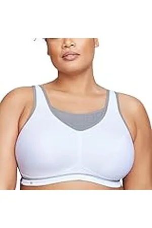 Glamorise Dam plusstorlek, trådlös sport-bh med camisole-design, No-Bounce, modell #1067, 75C