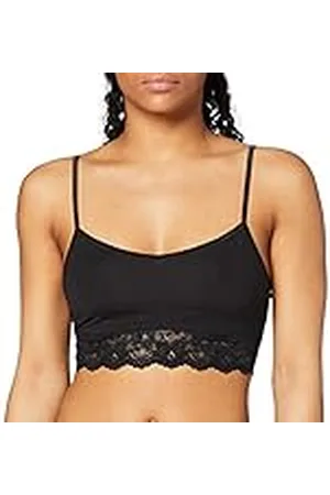 Sloggi Romantisk bralette för kvinnor – icke trådbunden och icke vadderad bralette med justerbara remmar – ultramjuk bomull och mikrofiber för vardagskomfort.