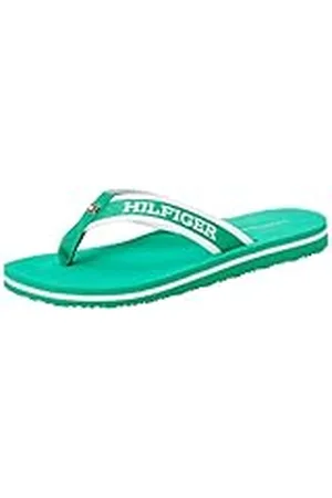 Tommy Hilfiger Dam Hilfiger sadelgjord pool glidflop, Olympic Green, 3,5 UK, , 36 EU