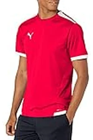 PUMA Teamliga tröja för män, röd/vit, Large
