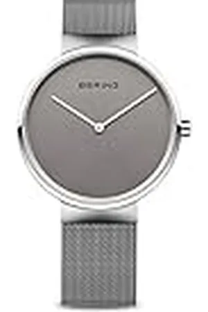 Bering Unisex Analogt Quarz Classic Collection armbandsur med Rostfritt stål Armband och Safirglas