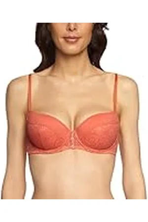VERO MODA Intimates BH för kvinnor (med strykning) 10088817 Venus vadderad BH Coral, , 70A
