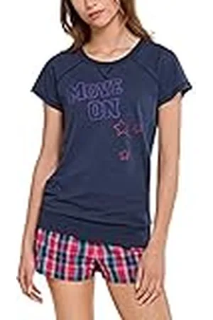 Schiesser Dam Ocover Crew S/Sleeves Pyjamas överdel, , XS