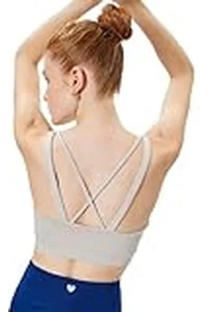 Koton Dam rygg cross straps sport tryckt detalj U hals slim fit bh, , S