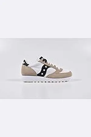 Saucony Jazz Original Vintage, Sneaker Donna, Bianco Nero, 44.5 EU