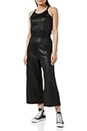 G-Star RAW Dam glansig tröja jumpsuit, , M