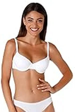 Lovable My Bio Comfort vadderad BH, dam, vit, 34C, , 75