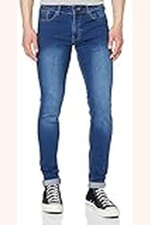 Enzo Smala jeans för män, Blue Wild Blue Yonder (Lightwash), 42W x 32L