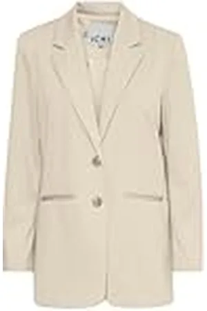 Ichi IHKATE SUS Oversize BL dam blazer lång blazer jacka lång kavaj med knappar stretch och, , XS