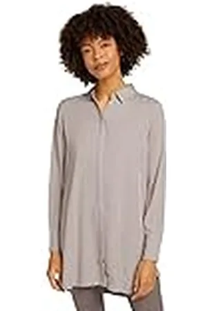 TOM TAILOR Mine to five Damer Lång blus med dold knappslå 1028950, , 36