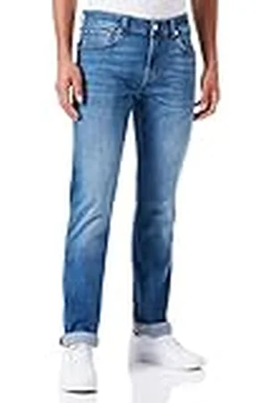 7 for all Mankind Herr slimmy Stretch Tek jeans, mellanblå, normal