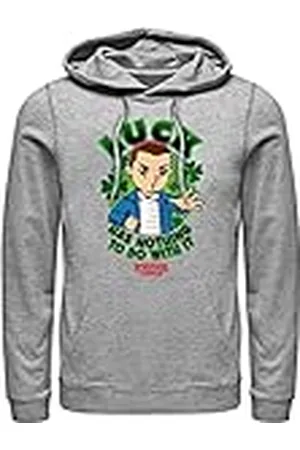 Stranger Things Unisex Not Lucky huvtröja tröja med huva, Heather Grey, S, , S