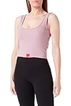 HUGO BOSS Kvinnors naiana_linne topp nattkläder, ljus/pastelllila 530, L, , L