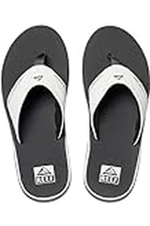 Reef Fanning Sandaler, flasköppnar-flip flops med valvstöd, hållbar yttersula, vattentåliga, grå/vit, 44 EU
