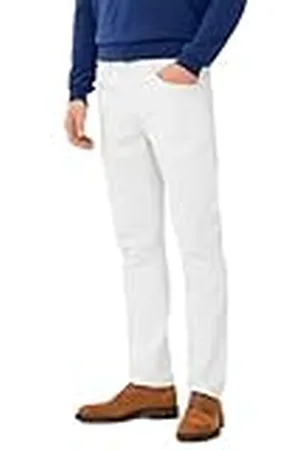 Hackett Ecru denim jeans för män, , 38W x 28L