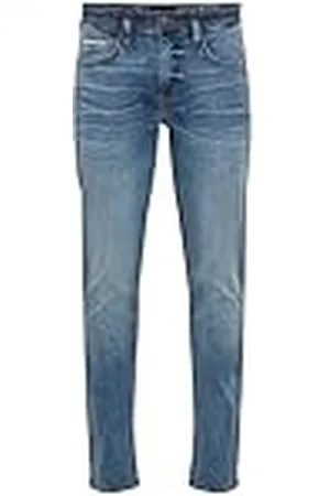 Blend Herr Twister fit Multitex fritidsbyxor, 200291/denim Middle Blue, 38/30, , 38W x 30L