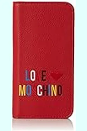 Moschino Dam Portacel. Small Grain PVC Rosso Clutch, röd (Red), 2 x 14 x 7 cm