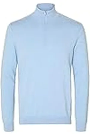 SELECTED SELETED HOMME Herr Slhberg halv dragkedja cardigan Noos stickad tröja, , S