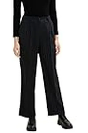 TOM TAILOR Damer Lea rak passform tygbyxor med ränder 1034219, , 36W / 32L