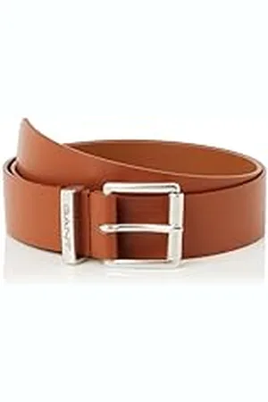 GANT Mäns logotyp läder bälte bälte, SYRUP BROWN, 100, , 100