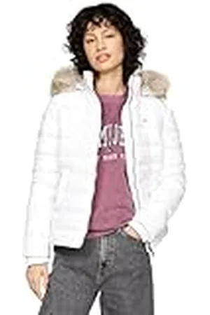 Tommy Hilfiger Dam TJW BASIC HOODED DOWN JACKA EXT DW0DW18312 pufferjacka, , 3XL, , 3XL stor