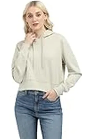 Calvin Klein Jeans dam logotyp elastisk huvtröja J20J224691, huvtröja med halv dragkedja, grå, L, , L