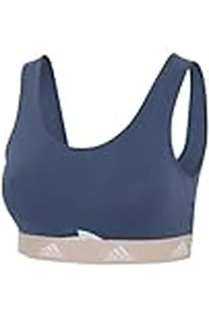 adidas Dam Scoop Bralette Sport Active Comfort Cotton BH, 852 Ink, XS, , XS