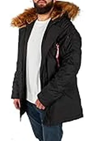 Alpha Industries Explorer utan patchar-vinterjacka för herrar Black