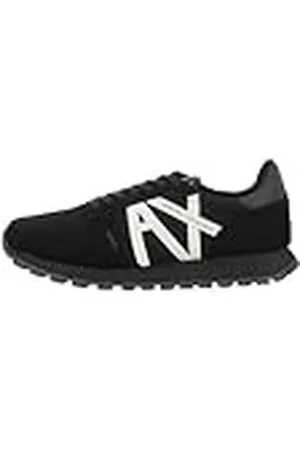 Armani Exchange Openwork Side, Contrast-logotyp, Microsuede Inserts sneakers, , 44 EU