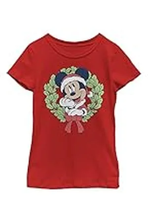 Disney Musse i A jul krans jultomten outfit flickor t-shirt, , X-Small, , XS