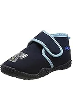 Playshoes Unisex barn kardborreband tofflor, , 18/19 EU