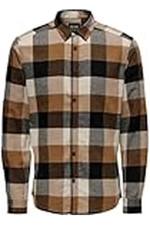 Only & Sons Rutig herrskjorta, , S